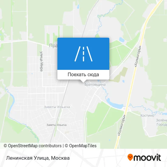 Карта Ленинская Улица