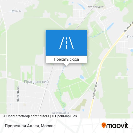 Карта Приречная Аллея