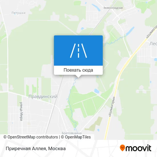 Карта Приречная Аллея