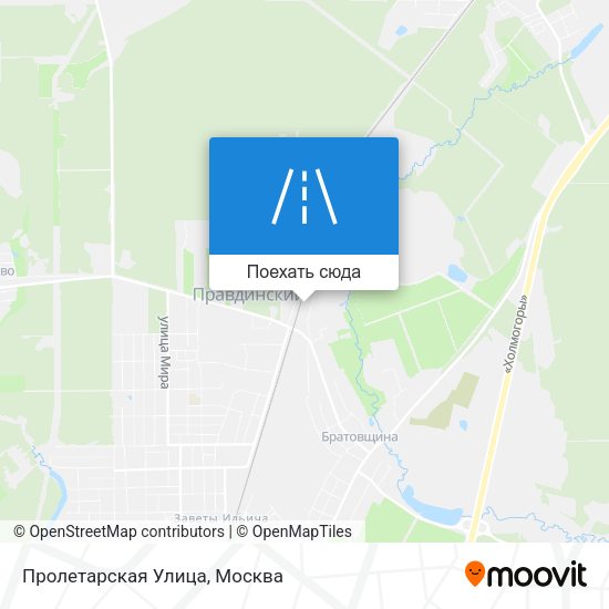 Карта Пролетарская Улица