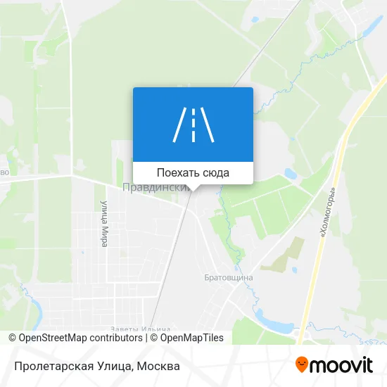 Карта Пролетарская Улица