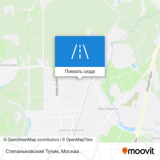 Карта Степаньковский Тупик