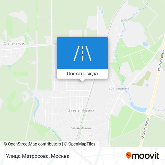 Карта Улица Матросова