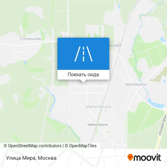 Карта Улица Мира