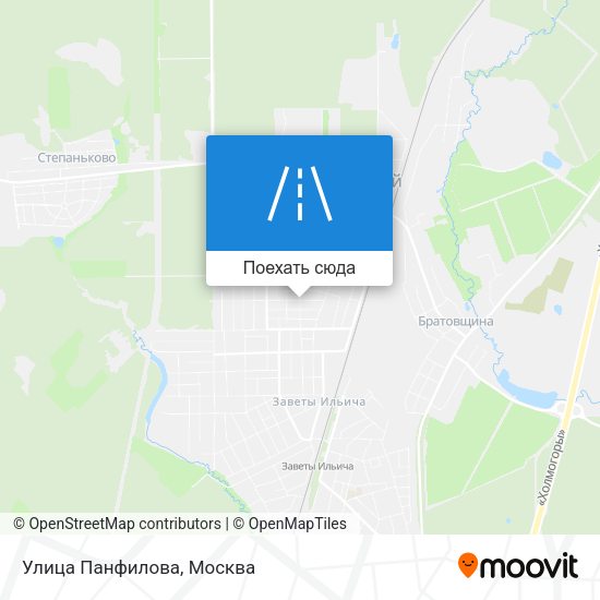 Карта Улица Панфилова