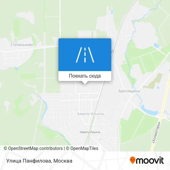 Карта Улица Панфилова