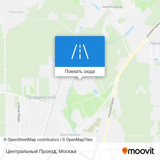 Карта Центральный Проезд