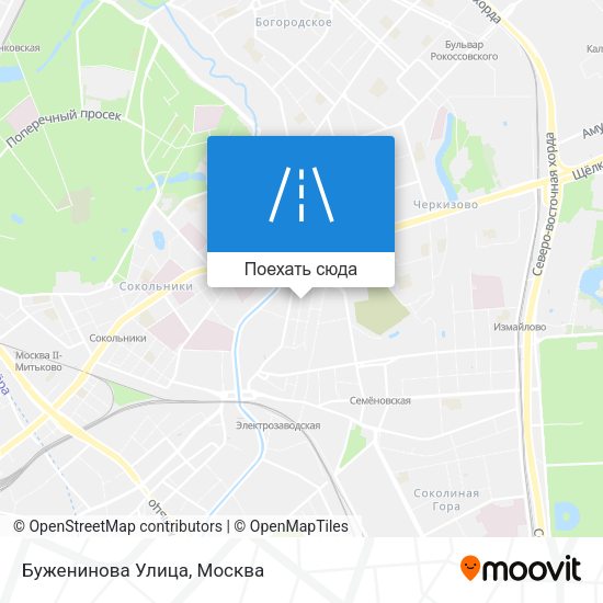 Карта Буженинова Улица