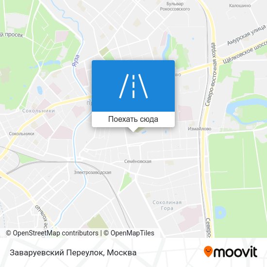 Карта Заваруевский Переулок