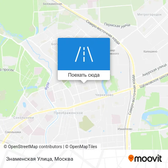 Карта Знаменская Улица