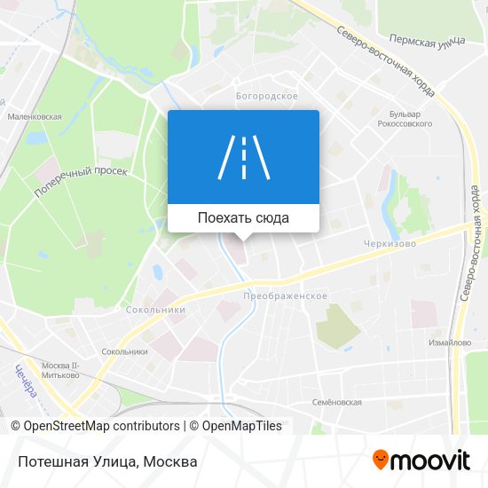 Карта Потешная Улица