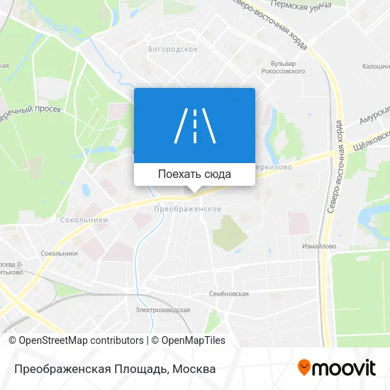 Карта Преображенская Площадь