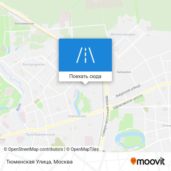 Карта Тюменская Улица