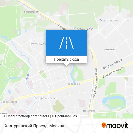 Карта Халтуринский Проезд