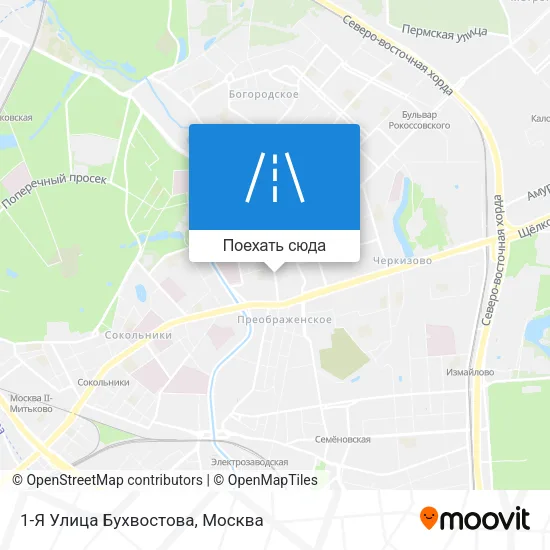 Карта 1-Я Улица Бухвостова