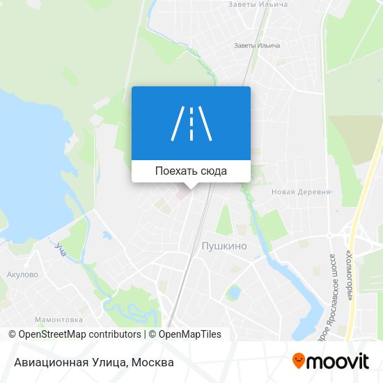 Карта Авиационная Улица