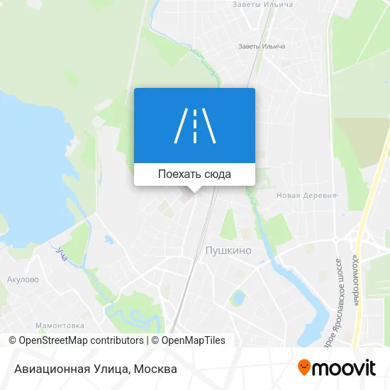Карта Авиационная Улица