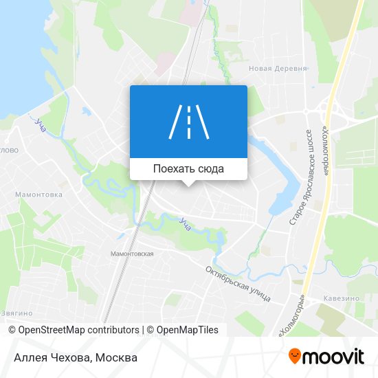 Карта Аллея Чехова