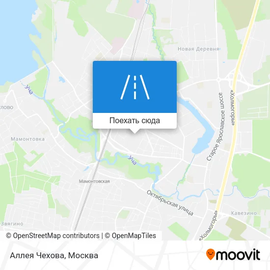 Карта Аллея Чехова