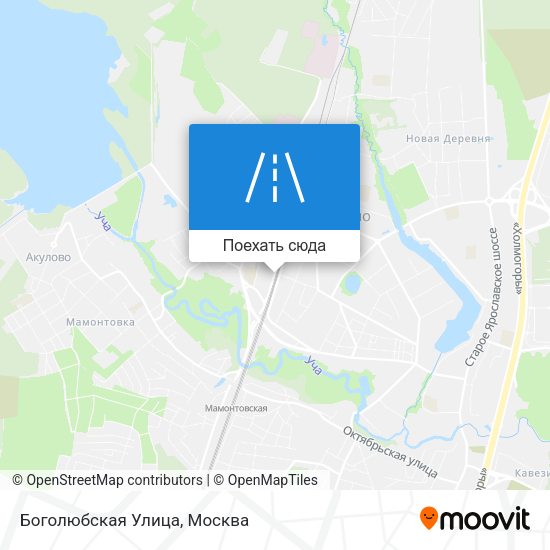 Карта Боголюбская Улица