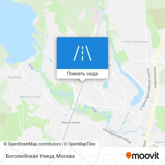 Карта Боголюбская Улица