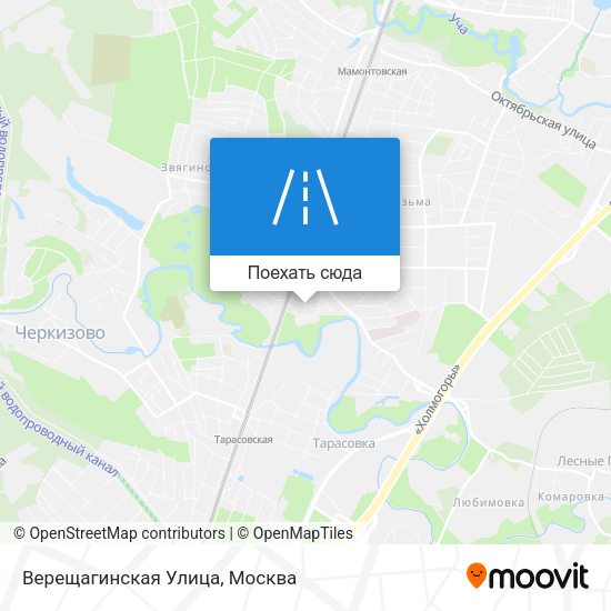 Карта Верещагинская Улица