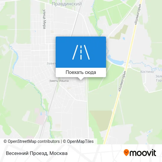 Карта Весенний Проезд