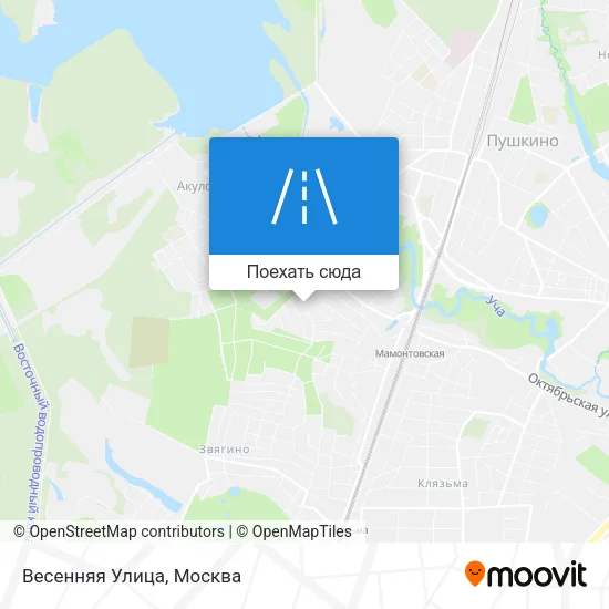 Карта Весенняя Улица
