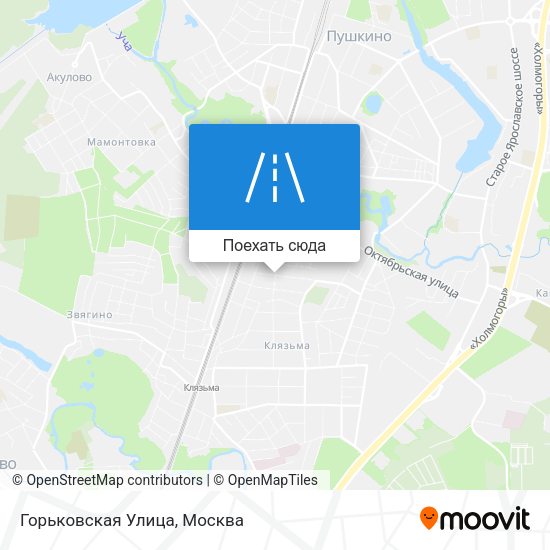 Карта Горьковская Улица