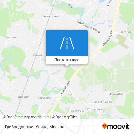 Карта Грибоедовская Улица