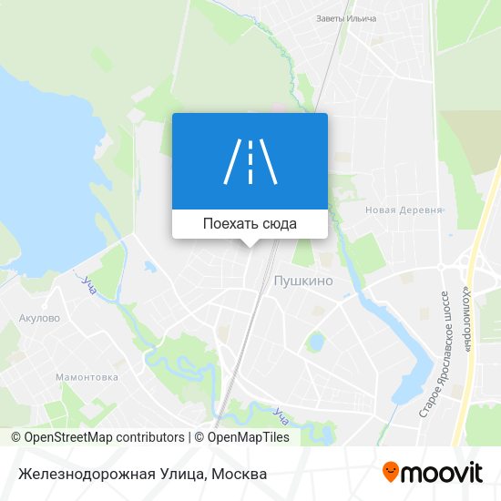 Карта Железнодорожная Улица
