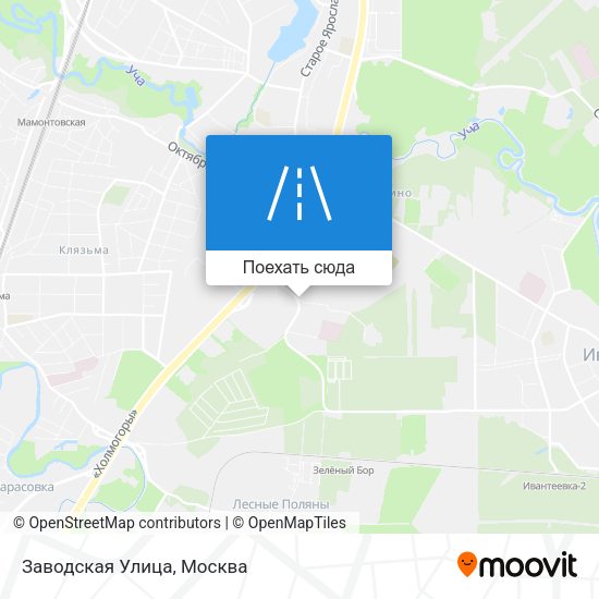 Карта Заводская Улица