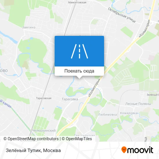 Карта Зелёный Тупик