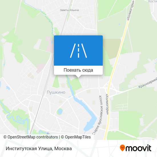 Карта Институтская Улица