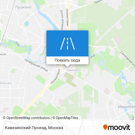 Карта Кавезинский Проезд