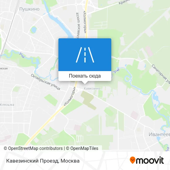 Карта Кавезинский Проезд