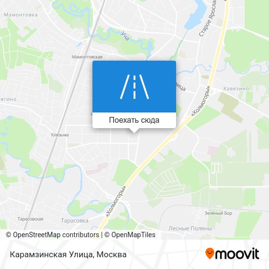 Карта Карамзинская Улица