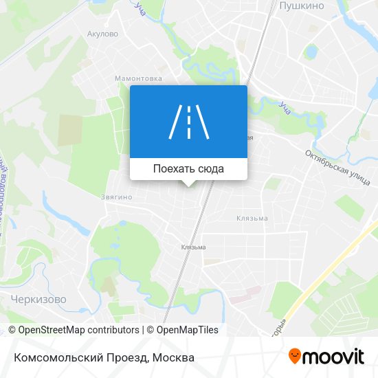 Карта Комсомольский Проезд