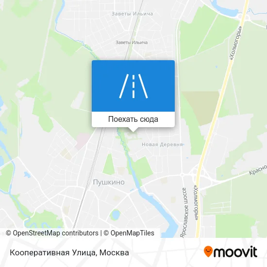 Карта Кооперативная Улица