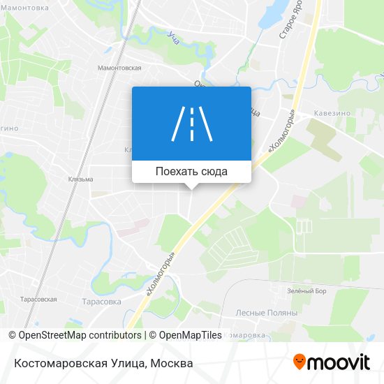 Карта Костомаровская Улица