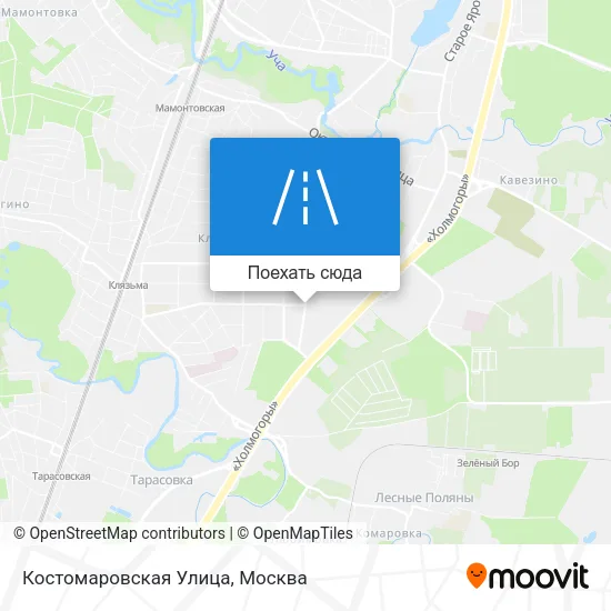 Карта Костомаровская Улица