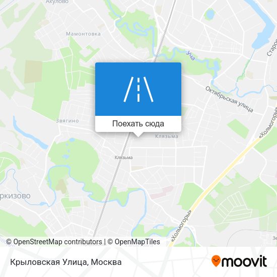 Карта Крыловская Улица