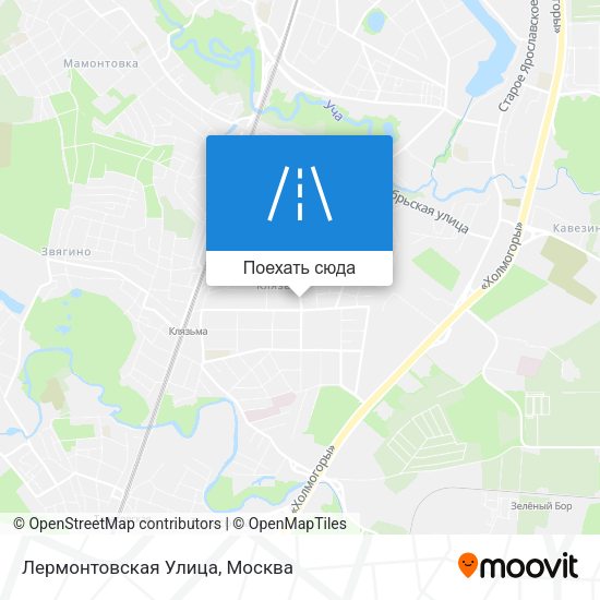 Карта Лермонтовская Улица