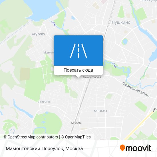 Карта Мамонтовский Переулок