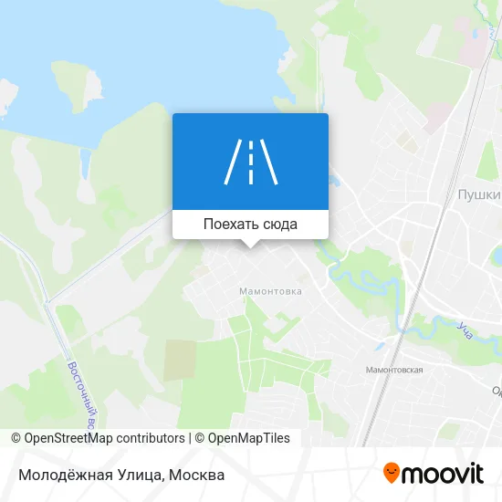 Карта Молодёжная Улица