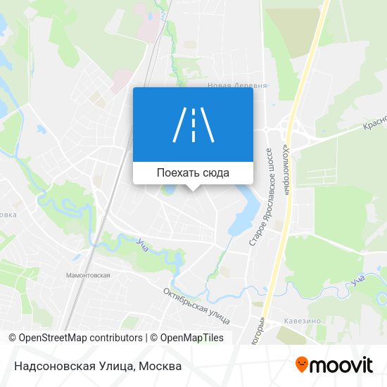 Карта Надсоновская Улица