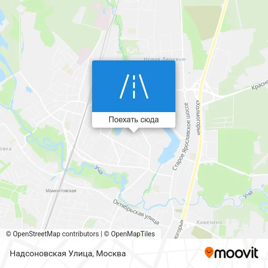 Карта Надсоновская Улица