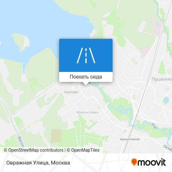Карта Овражная Улица