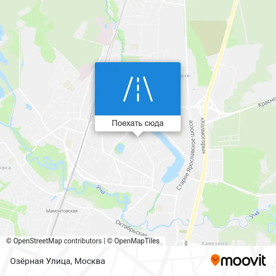 Карта Озёрная Улица