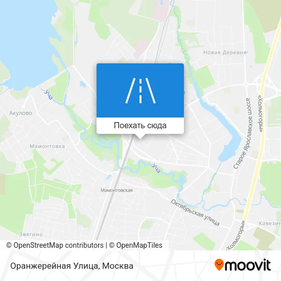 Карта Оранжерейная Улица